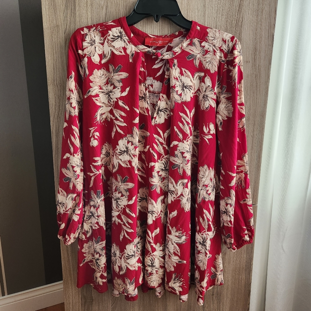 Akira Chicago Red Label Blouse With Pockets.